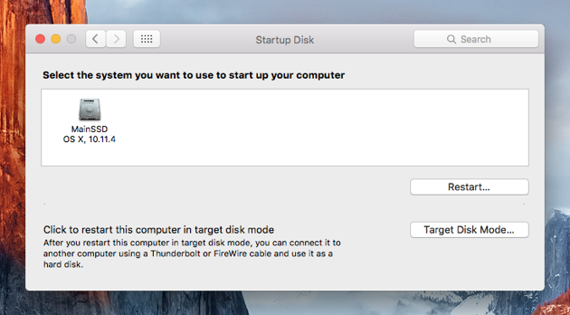 Create macbook pro startup disk